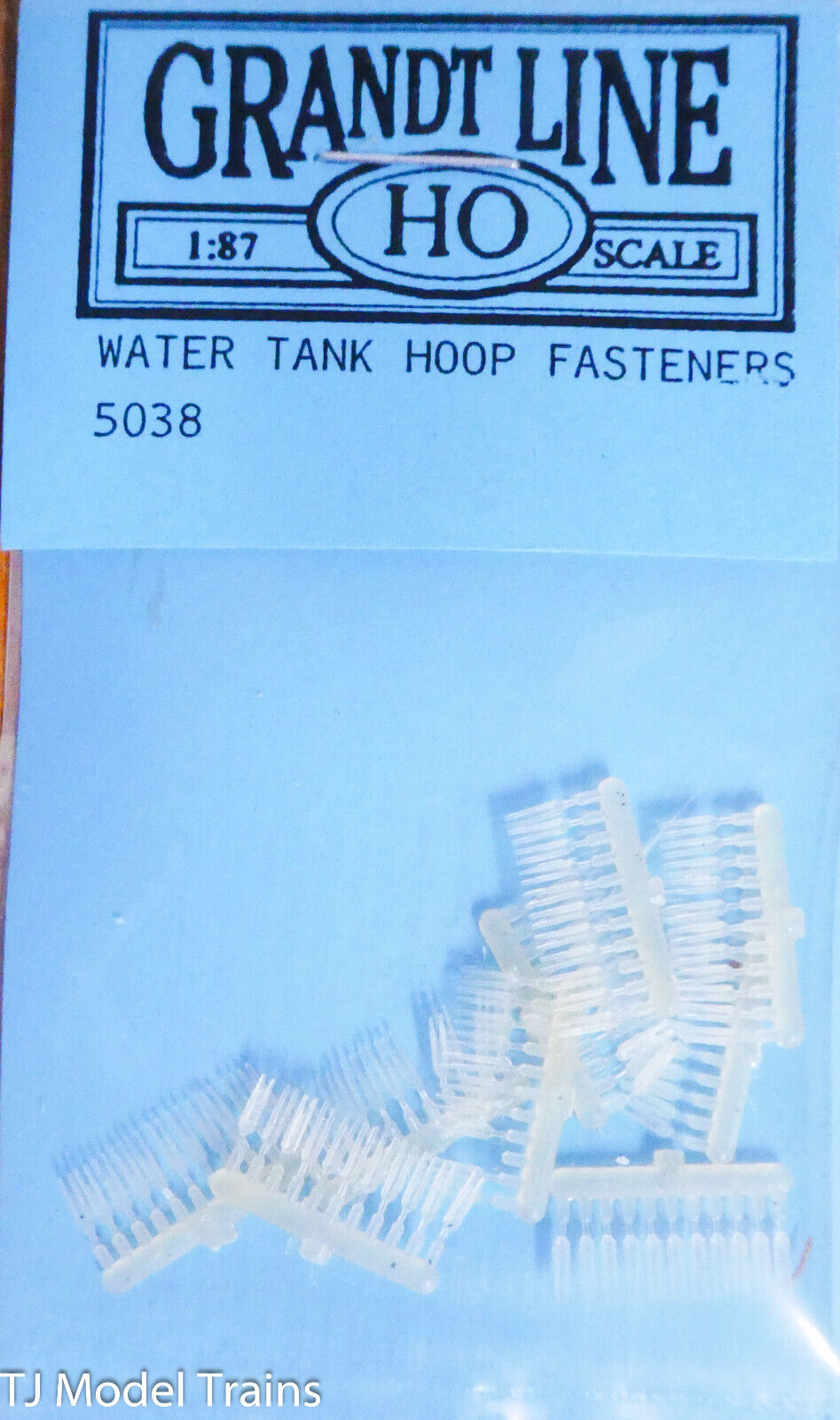 Grandt Line HO #5038 Water Tank Hoop Fasteners (Plastic Parts)