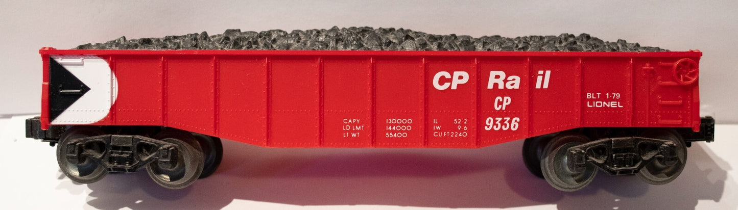 Lionel #6-9336  CP Rail Gondola with Coal