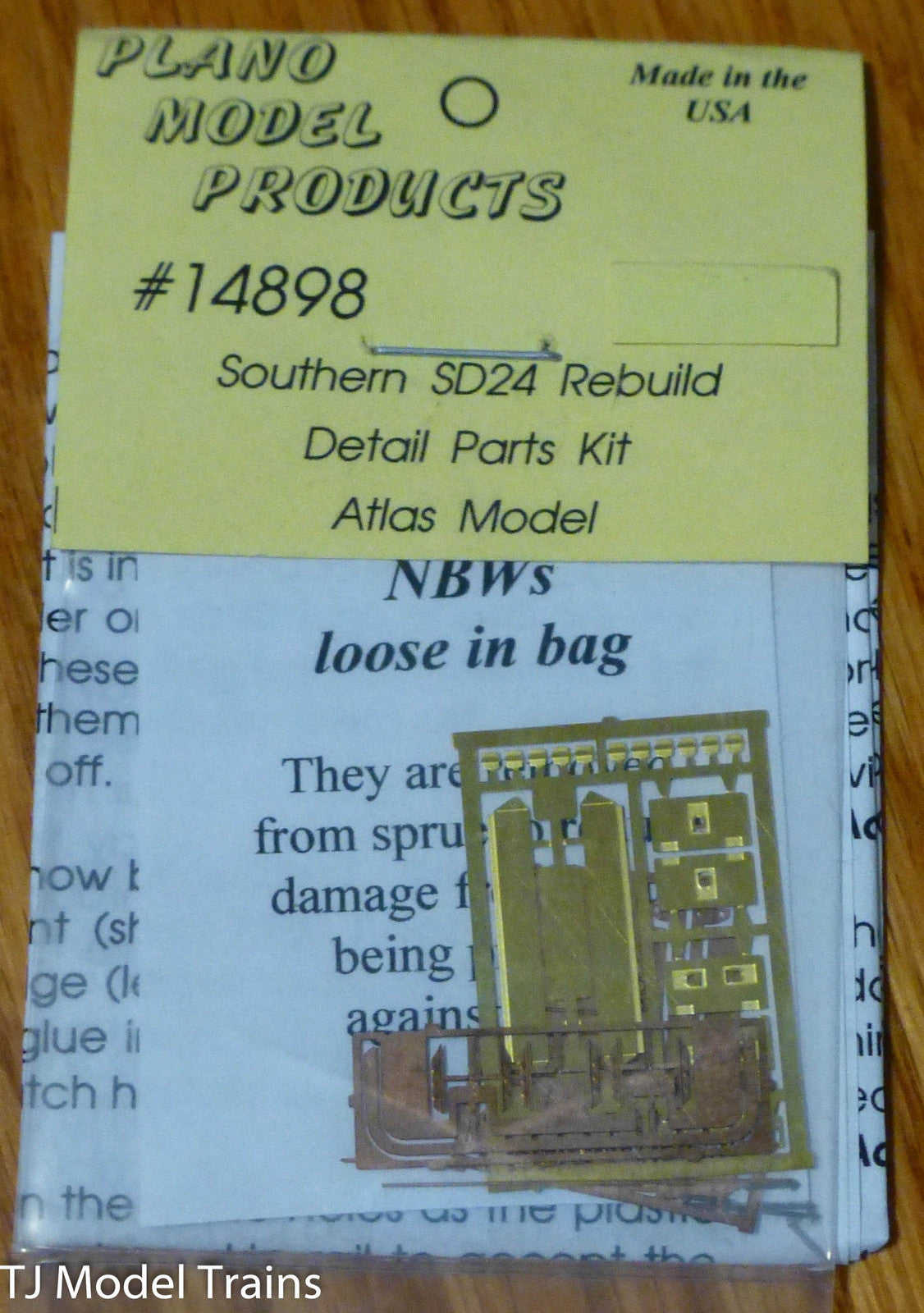 Plano #14898 Southern Railway Rebuilt EMD SD24 Detail Set - Kit -- Fits Atlas Mo