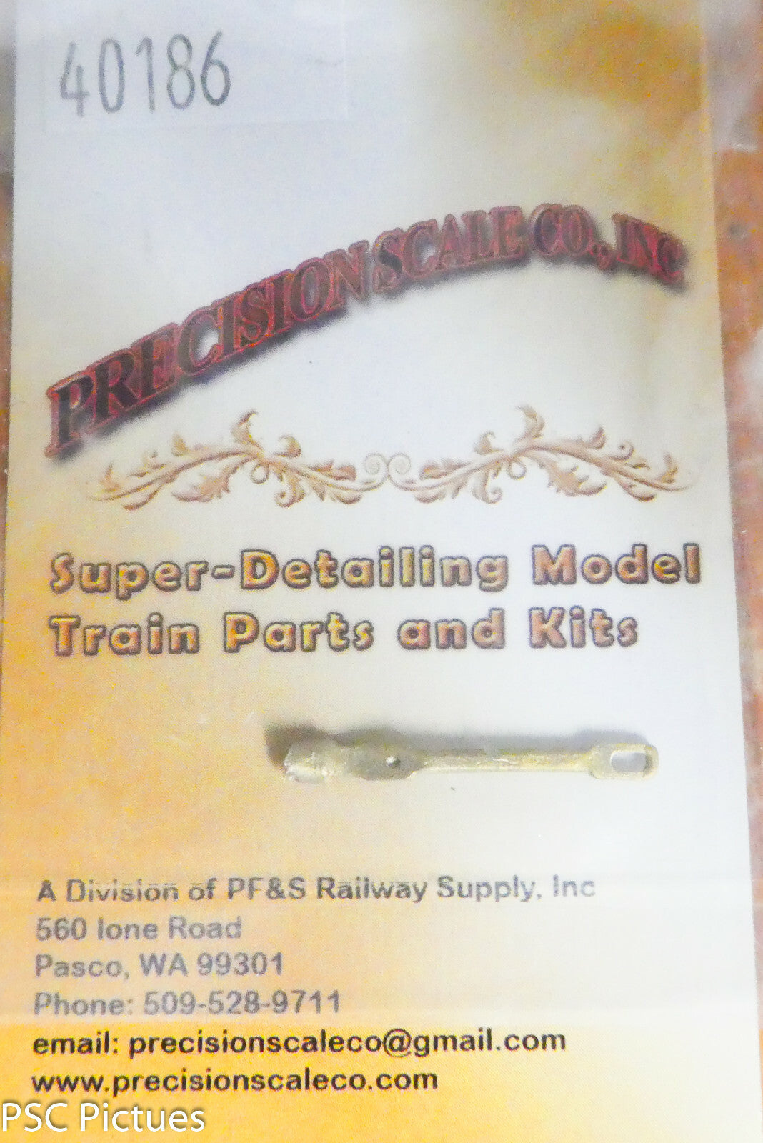 Precision Scale O #40186 Draw Bar (Brass Casting)