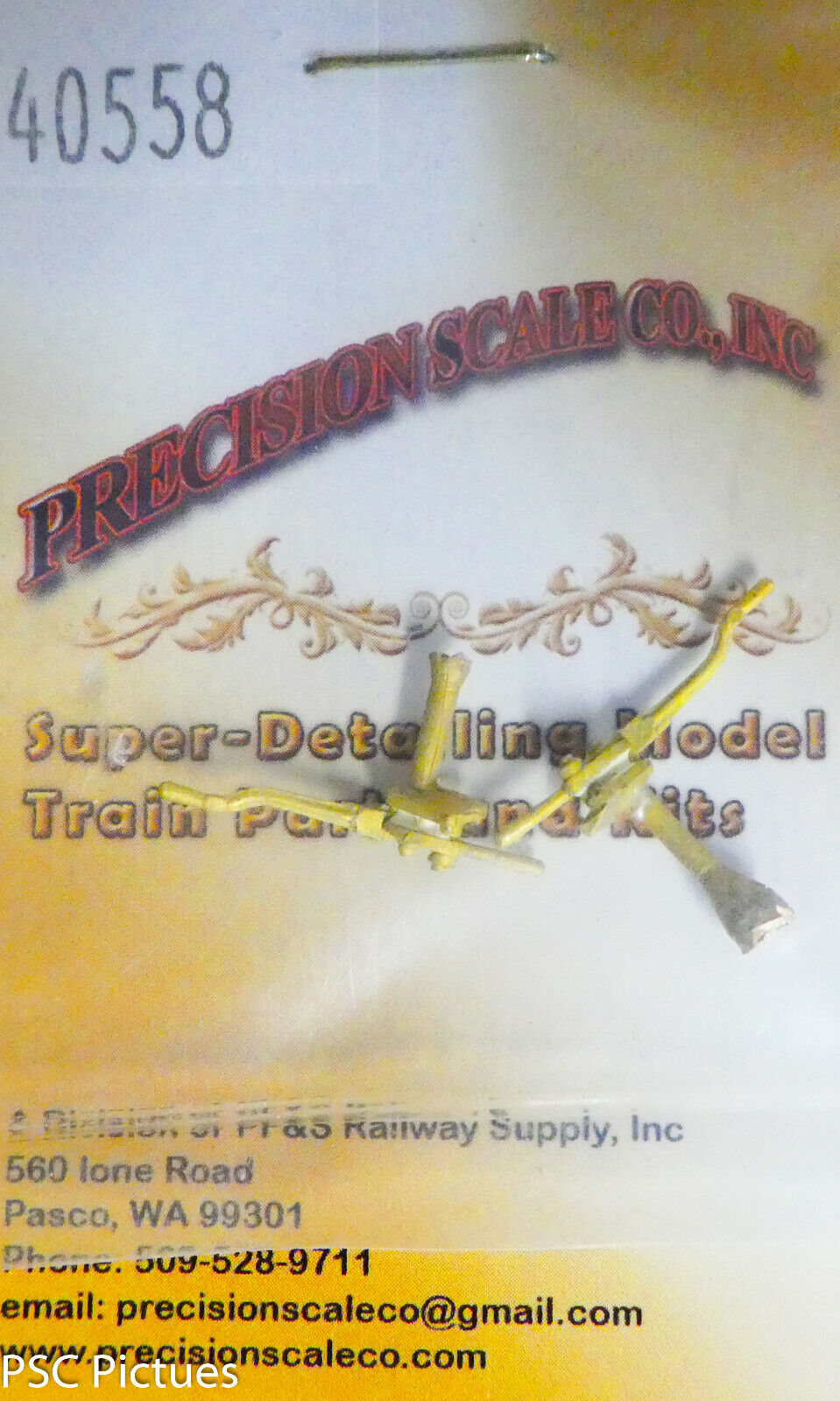 Precision Scale O #40558 Brake, Hand, for: Harriman Passenger Car(Brass Casting)