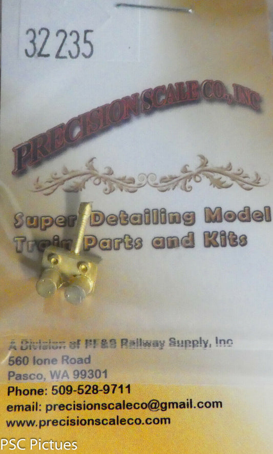 Precision Scale HO #32235 Air Strainer, Dual Style (Brass Casting)