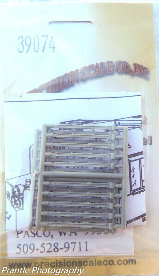 Precision Scale HO #39074 Modern EMD Handrail Stanchions w/ext. Bracket (Plastic