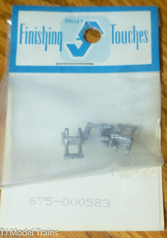 Selley HO #523 Chairs (3 pkg) (Light Cast Metal Kit)
