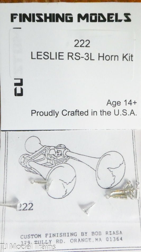 Custom Finishing Models HO #222 Leslie RS-3L Hor Kit (White Metal Kit)