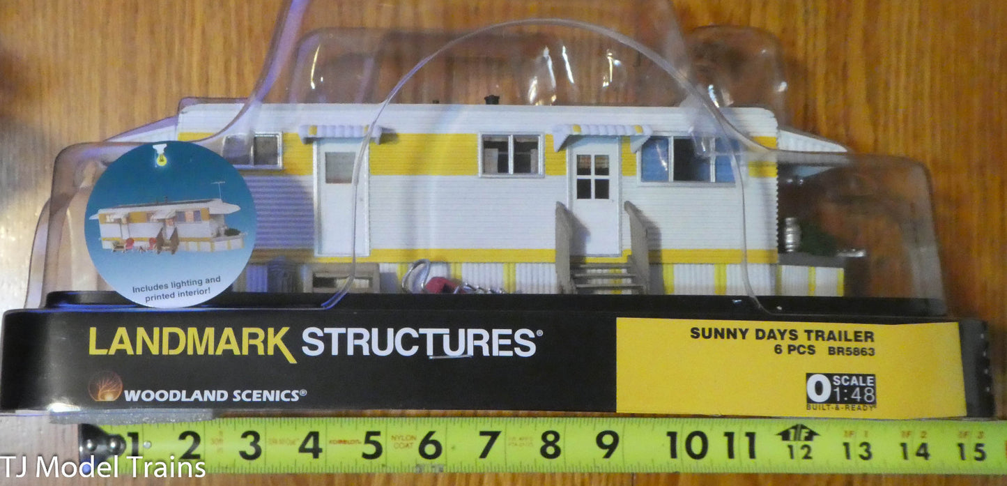 Woodland Scenics O #5863 Sunny Days Trailer  (Built Up)
