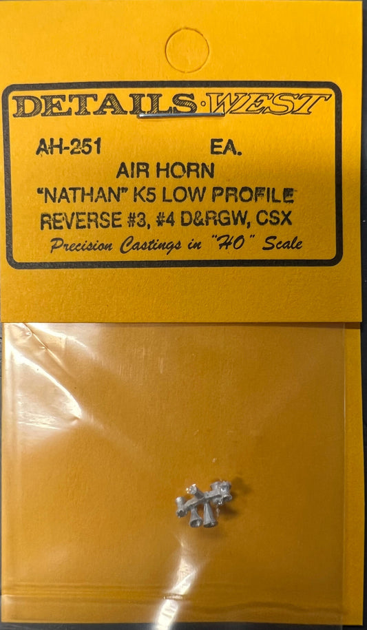 Details West HO #251 Air Horn "Nathan" K5 Low Profile