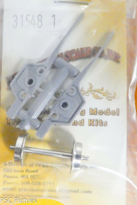Precision Scale HO #31548.1 Truck, Lead, w/33" Wheels, C&O, HO Kit (Plastic)