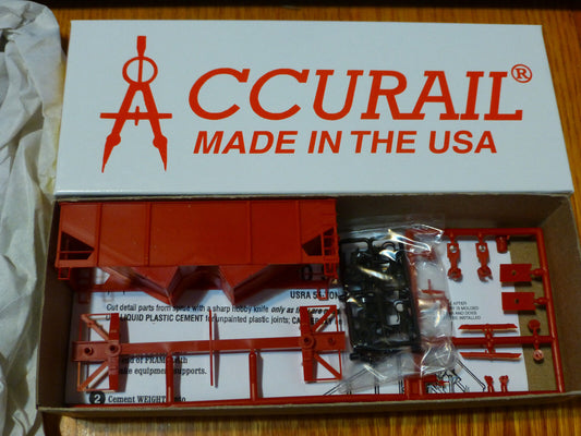 Accurail HO #2300 Canton 2-Bay Hopper (Undec.)