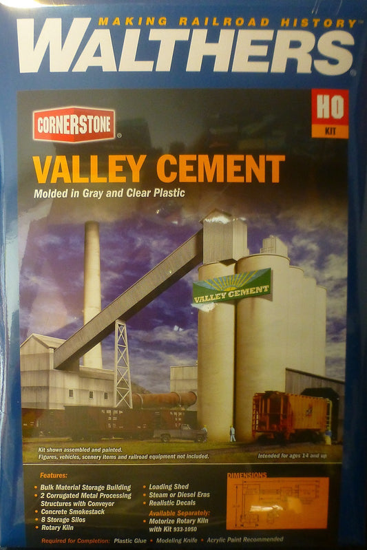 Walthers HO #933-3098 Valley Cement Plant (Kit Form)