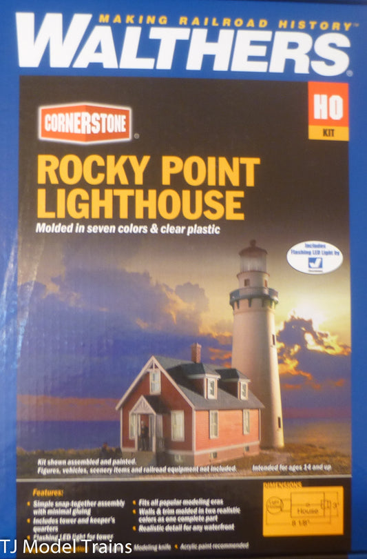 Walthers HO #933-3663 Rocky Point Lighthouse (Building Kit)