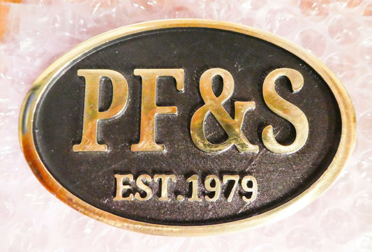 PF&S Ry Supply, Inc. (Brass Buckle) Made at Precision Scale Co. Owned by PF&S