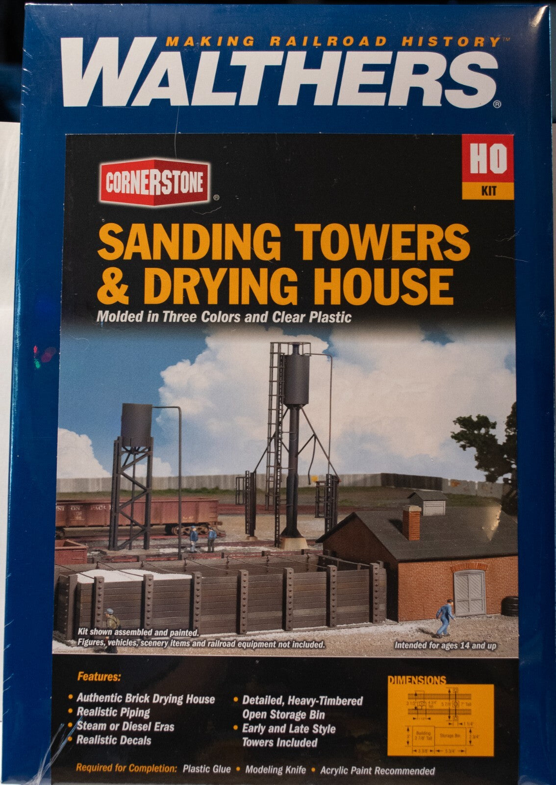 Walthers #933-3182 Sanding Towers & Drying House -- Kit
