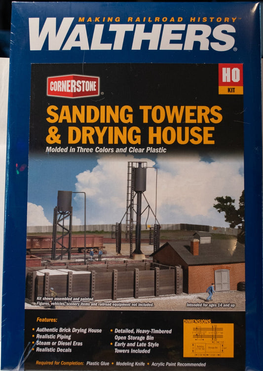 Walthers #933-3182 Sanding Towers & Drying House -- Kit