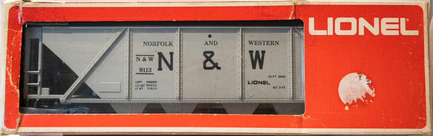 Lionel O Scale (Used) #9113 Norfolk and Western Hopper