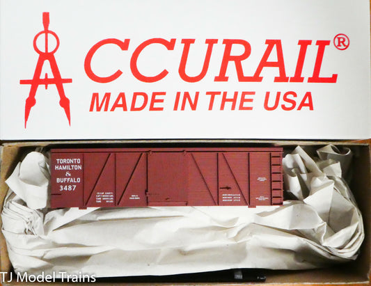 Accurail #1183 (Rd #3487) Toronto Hamilton & Buffalo (36' Fowler Wood Boxcar)pl