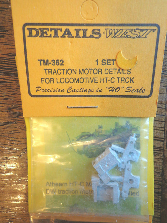 Details West HO #362 Traction Motor Details -- For Locomotive HT-C Trucks