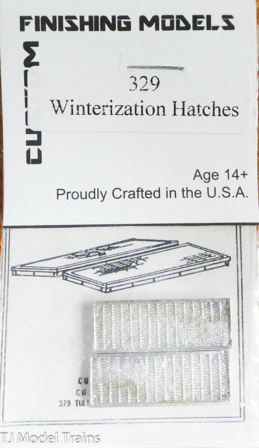 Custom Finishing Models HO #329 Winterization Hatches (White Metal)
