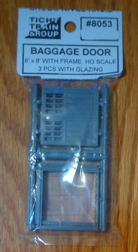 Tichy Train Group HO #8053 Baggage Room Double Doors pkg(3) -- 16 Lite Scale 96"