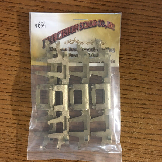 Precision Scale O #4694 Sideframes, PRR 2DP5 & 2D5P5, 4-Wheel Pass Car, R50 &