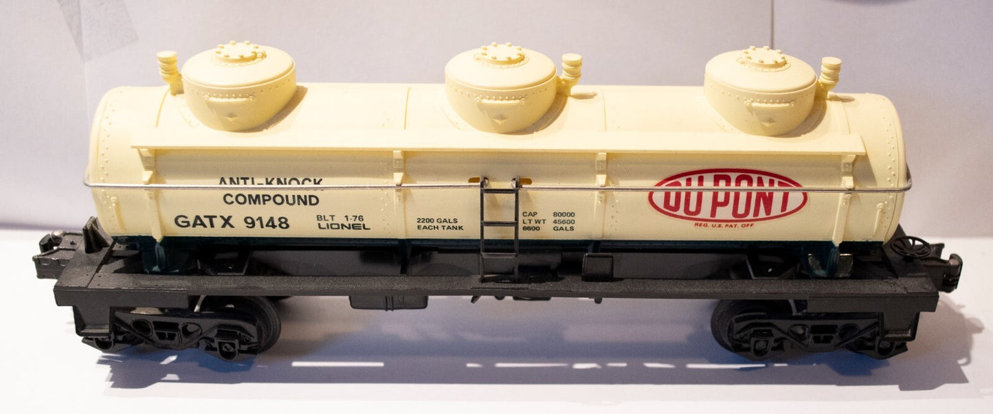 Lionel O Scale  #6-9148 3-Dome Tank Car