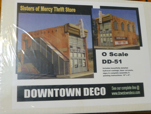 Downtown Deco O #DD51 Sisters of Mercy Thrift Store -- Kit  (Plaster kit)