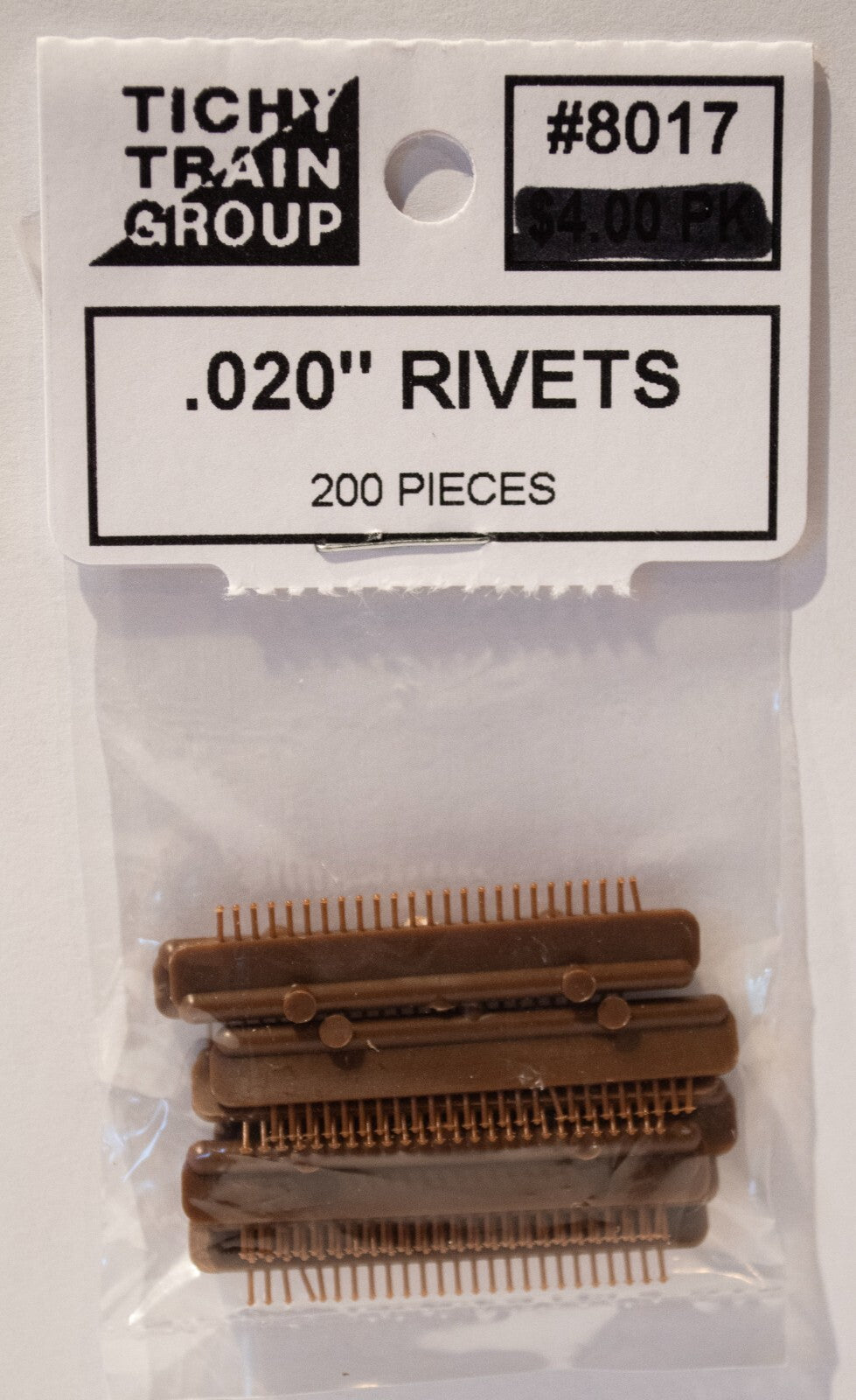 Tichy Train Group HO #8017 Scale Rivet Heads pkg(200) -- .020" .05cm