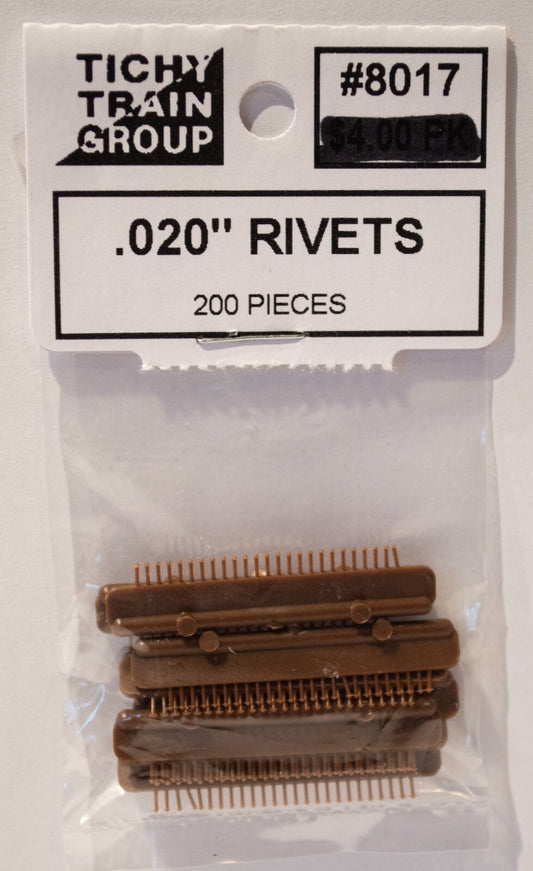 Tichy Train Group HO #8017 Scale Rivet Heads pkg(200) -- .020" .05cm