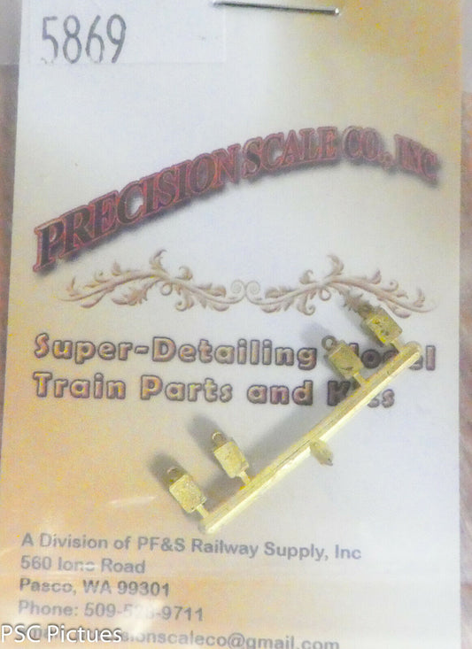 Precision Scale HO #5869 Counter-Weights for: Pulleys, Block & Tackle (Brass)