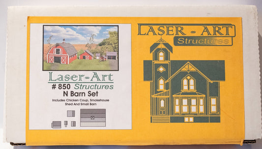 Branchline N #850 Barn Set (Includes: Chicken Coup, Smokehouse, Shed, and Small
