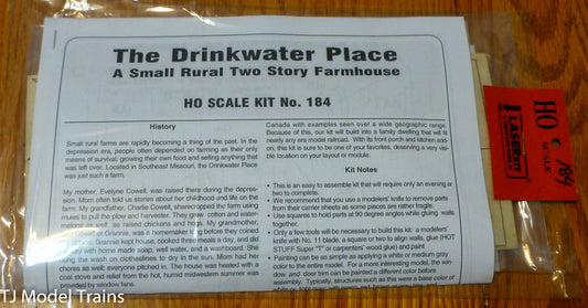 American Model Builders, Inc HO #184 The Drinkwater Place (Laser Cut Kit) Wood