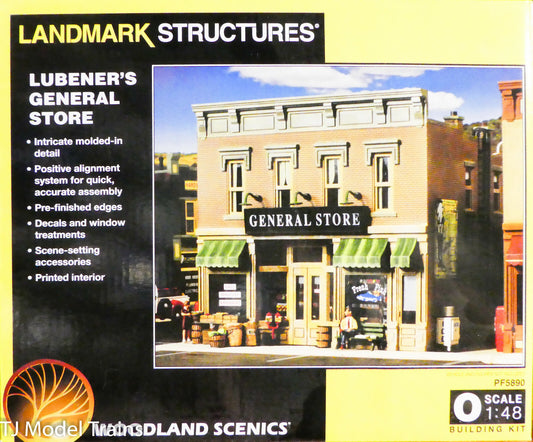 Woodland Scenics O #5890 Lubener's General Store - Landmark Structures -Kit Form