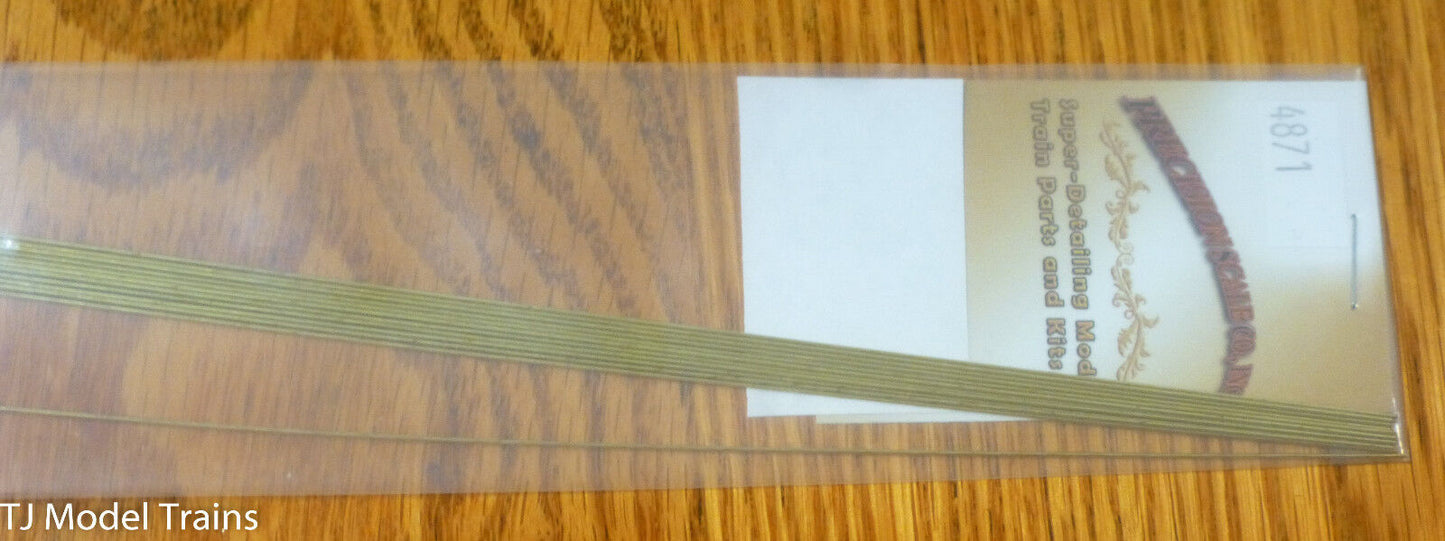 Precision Scale #4871 Brass Wire, Straight, 12" long, 0.6 mm OD (Brass)