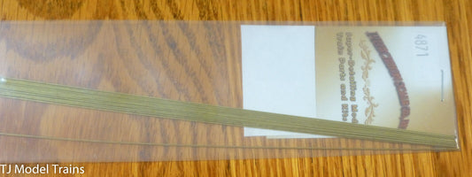 Precision Scale #4871 Brass Wire, Straight, 12" long, 0.6 mm OD (Brass)