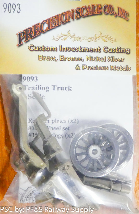 Precision Scale O #9093 Truck, Trailing, Coles Style w/45" Dia. Spoked Wheels