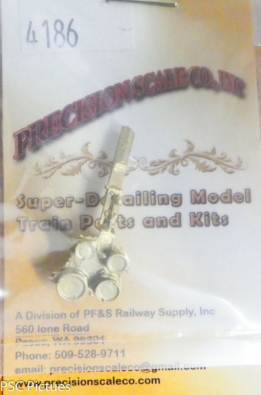 Precision Scale O #4186 Panel, 4-Gauge: Air, Steam, Stoker & Boiler Presure (Br
