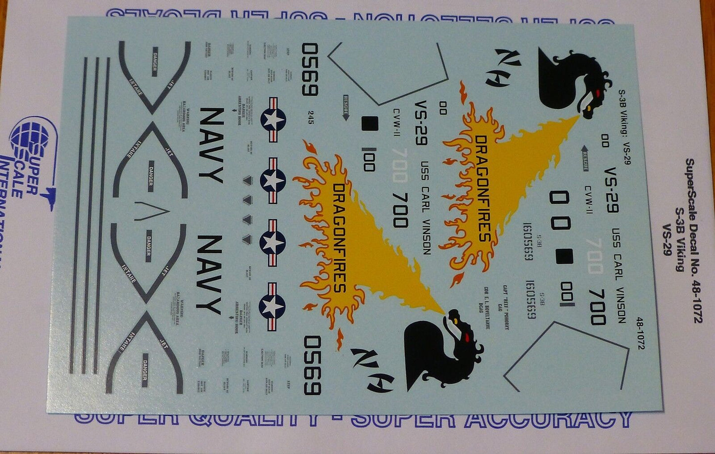 Microscale Decal 1:48 Scale #48-1072 / S-3B Viking: V VS-29