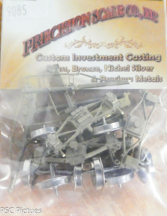 Precision Scale On3 #9085 Trucks, Archbar Tender, 4"7" WB, 26" Wheels, C&S #60