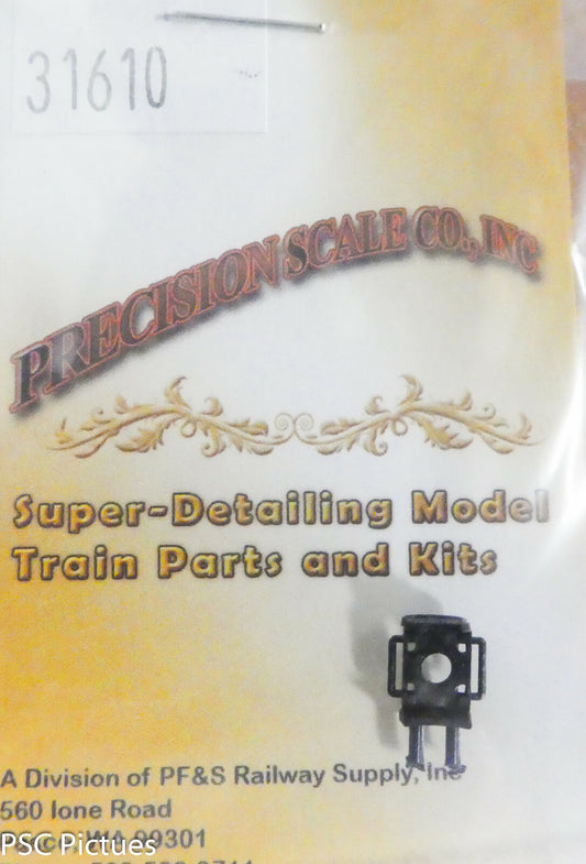 Precision Scale HO #31610 Bracket, UP Headlight, Smokebox Door Mount, (Plastic)