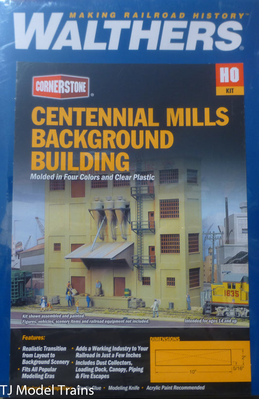 Walthers Cornerstone HO #933-3160 Cent. Mills Building (kit Form) Plastic