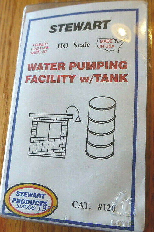 Stewart HO Scale #120 Water Pumping Facility w/Tank (Kit form)