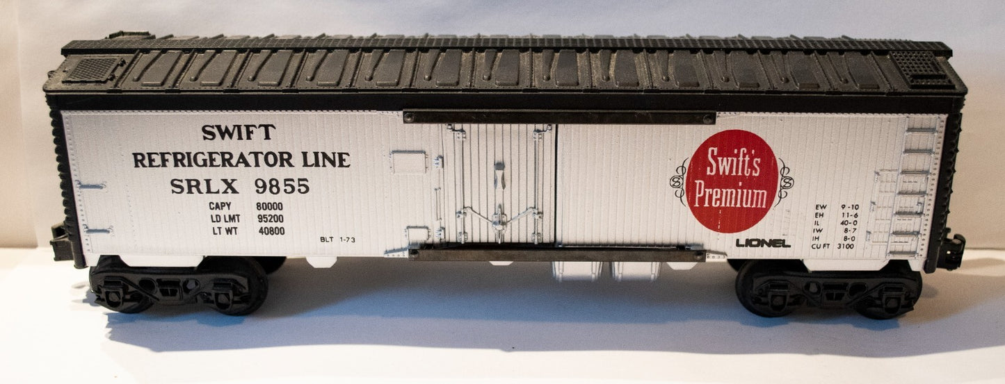 Lionel O Scale (Used) #6-9855 Swift's & Co. Reefer Car