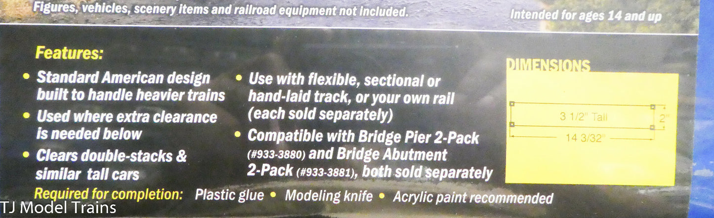 Walthers N #933-3870 Single-Track Arched Pratt Truss Bridge (Plastic Kit) 1:160