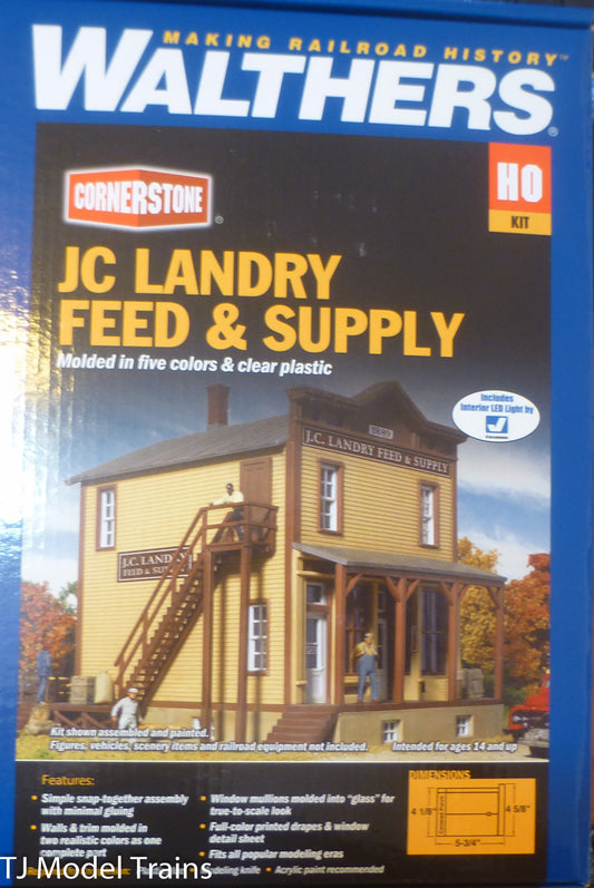 Walthers HO #933-3662 JC Landry Feed & Supply (Building Kit)