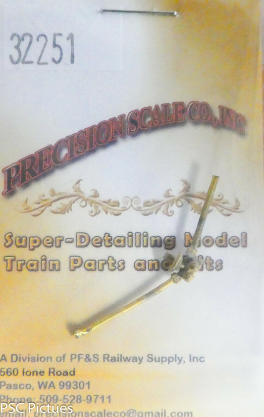 Precision Scale HO #32251 Check Valve, Top Mount, Type 3 (Brass Casting)