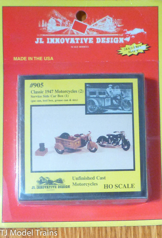 JL Innovative Design #905 Motorcycles - Classic 1947 Model 2-Pack -- 1 Stock, 1