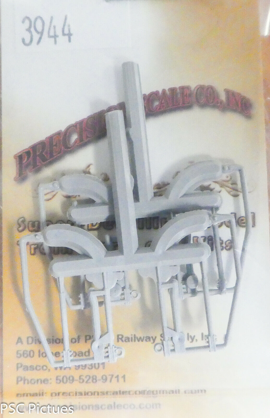 Precision Scale HO #3944 Handrails, EMD Front & Rear w/Junction Boxes (Plastic)