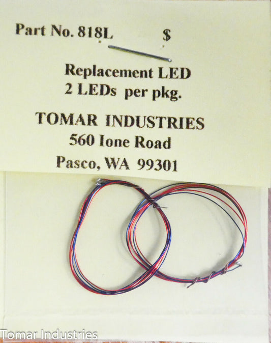 Tomar Industries HO #818L Replacement LED 2 LEDs per Pkg. with Megnetic wire