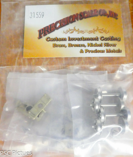 Precision Scale HO #31559 Trucks, Traction, w/36" Wheels, 7'-0" WB, Baldwin