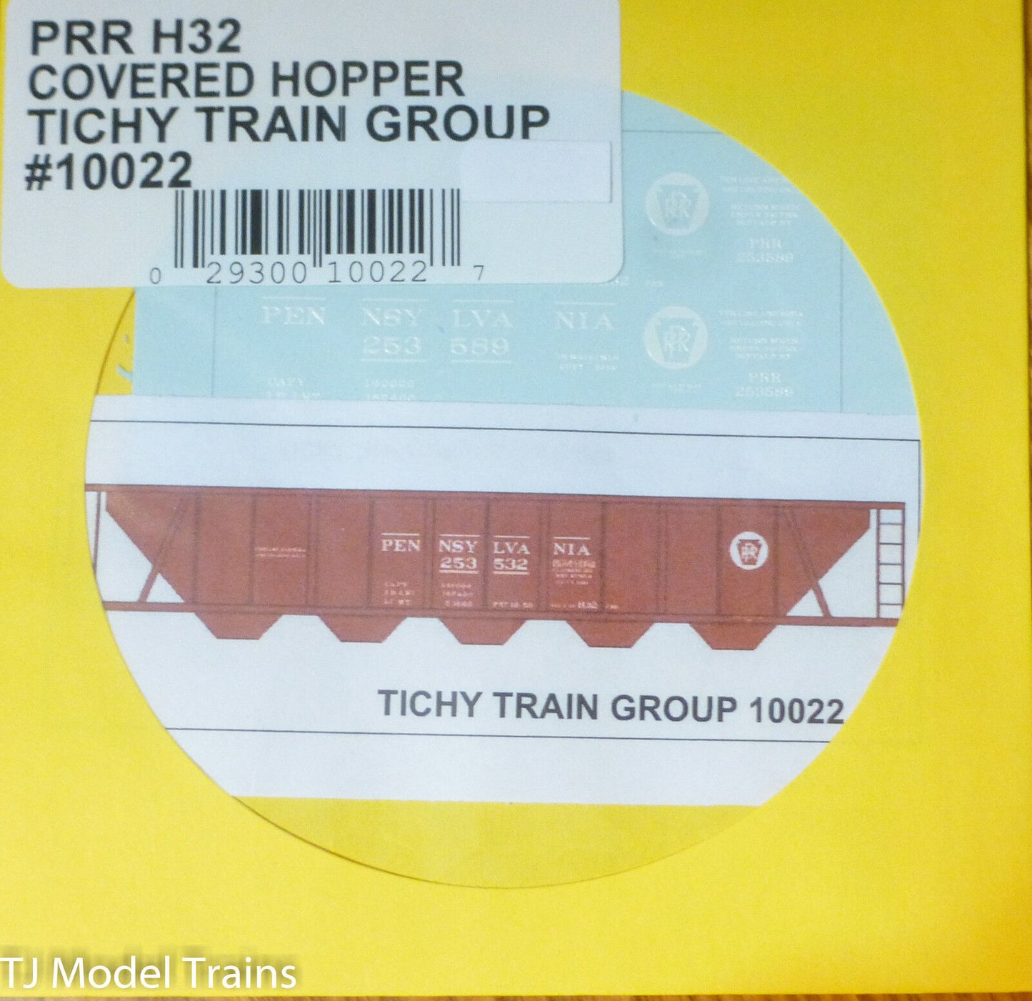 Tichy Train Group #10022 Decal for: Pennsylvania Railroad H32 Covered Hopper (Tu